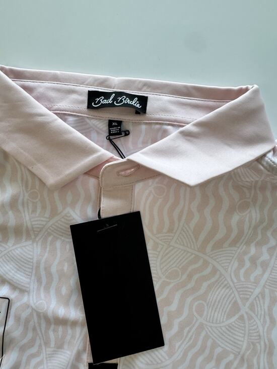 Bad Birdie Other - Bad Birdie Peru Nights Men's XL Golf Polo Shirt Pink Geometric